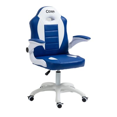 Fotel gamingowy COBRA JUNIOR, CRF – 2301, biało - czarny