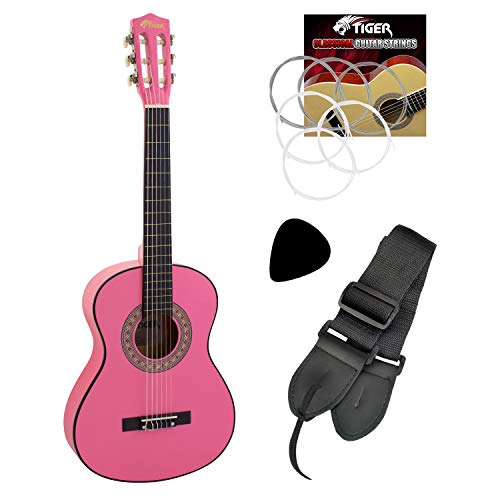 Jasmin gitara klasyczna w rozmiarze 3/4 - różowa