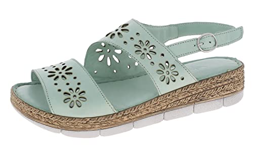 Andrea Conti Sandały damskie na obcasie, Aqua Green/białe, 41 EU, Aqua Green biały, 41 EU