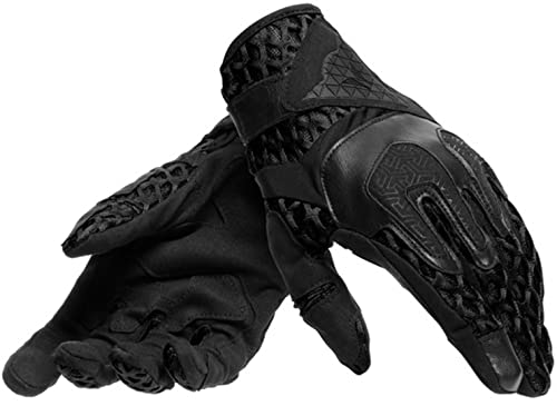 Dainese Air-Maze Unisex Rękawiczki, Tkaniny Rękawice motocyklowe, dla mężczyzn i kobiet, Czarny/Czarny, XL