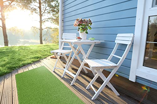 eGrass Premium mata ze sztucznej trawy Ogród Balkon Patio Patio Dywan Trawa wewnętrzna i zewnętrzna, odporność na promieniowanie UV Przepuszczalna dla wody 8-letnia gwarancja IBIZA - 100 cm x 200 CM