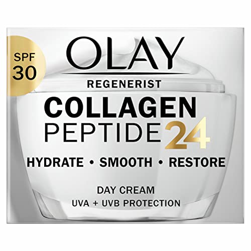 Olay Collagen Peptide24 Krem do Twarzy Na Dzień Z Kolagenem I Witaminą B3 + Ochrona SPF 30, 50 ml