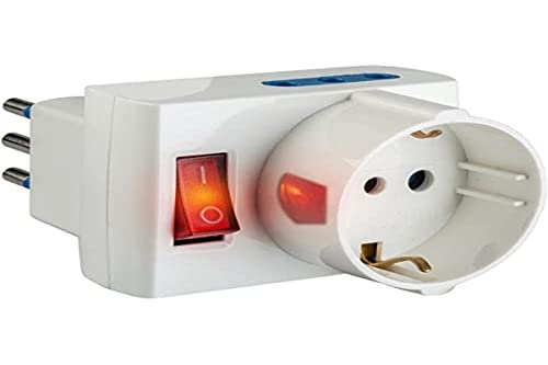 Polypool Poli Pool adapter gniazda wtykowego, nie zajmuje dużo miejsca, biały