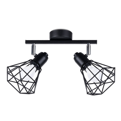 Czarny druciany plafon w stylu loft - A144 A2-W31