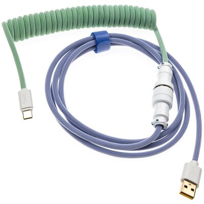 Ducky Premicord Iris Kabel spiralny USB typ C na typ A - 1.8m