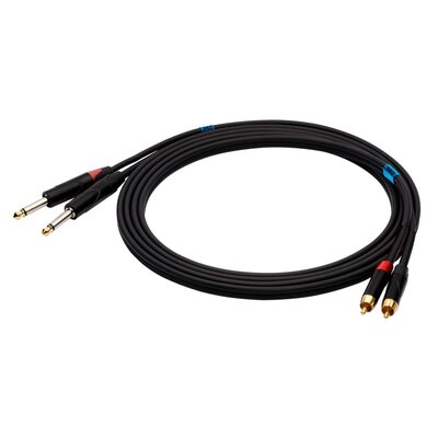 SSQ RCAJM1 - kabel 1 metrowy 2xRCA- 2x JACK MONO 6,3mm