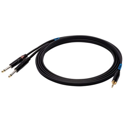 SSQ SSQ MIJM3 - kabel jack stereo 3,5mm - 2x jack mono 6,3mm-3 metry