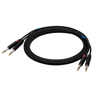 Kabel SSQ JSJS2 2 x Jack stereo 6.3 mm - 2 x Jack stereo 6.3 mm 2 m
