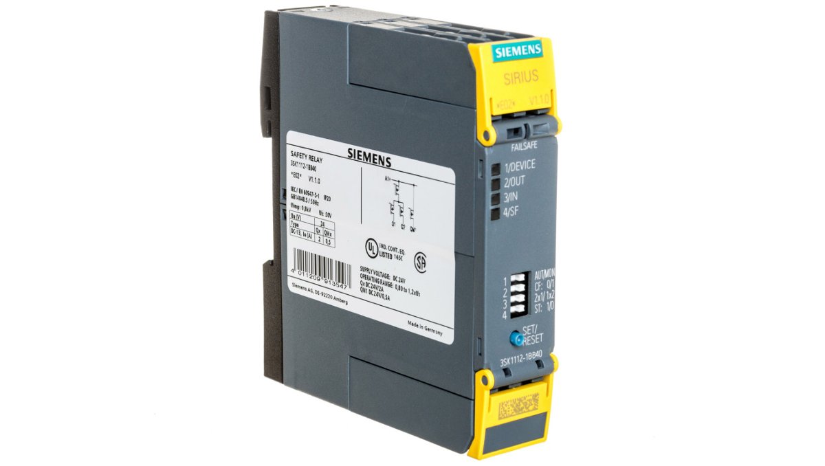 Siemens Sirius  właściwy bezpieczeństwo 2 na elektronseinrichtung + 1 NC 24 V prądu ciągłego śruba łącznikowa 3SK1112-1BB40