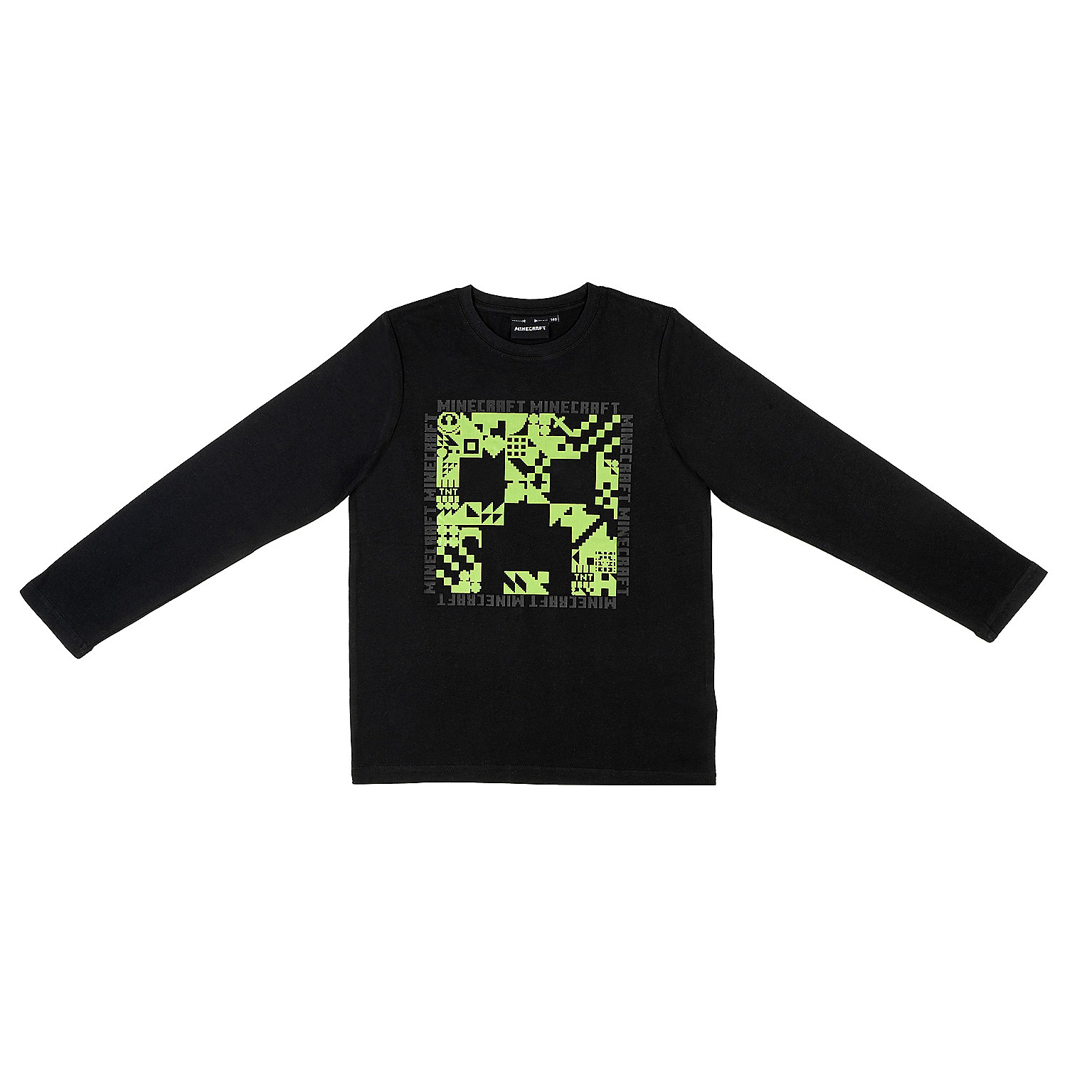 Bluzka Minecraft, 146cm, wzór Creeper, z długim rękawem