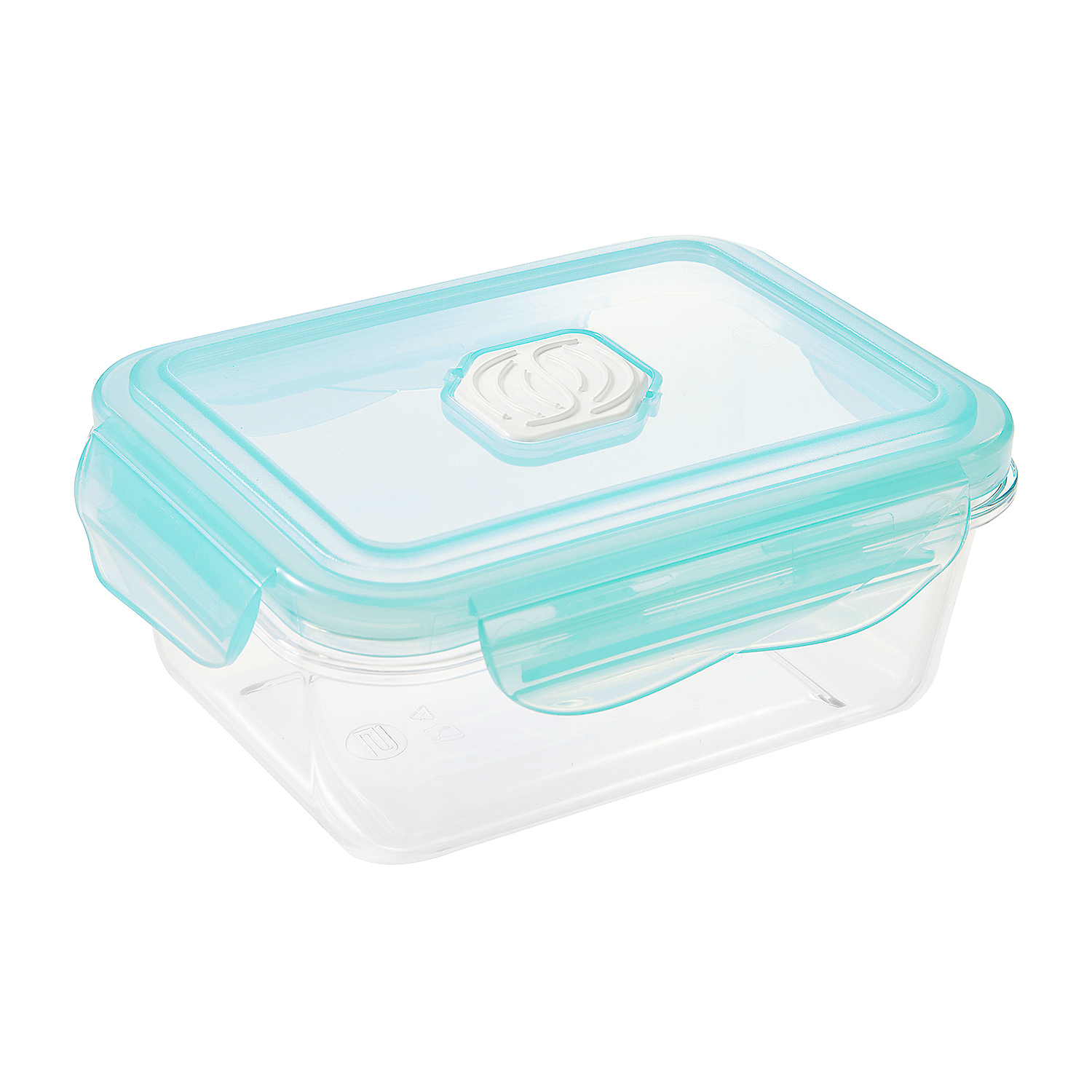 Pojemnik na żywność z klipsem, PP/tritan, 0,45L, seledynowy