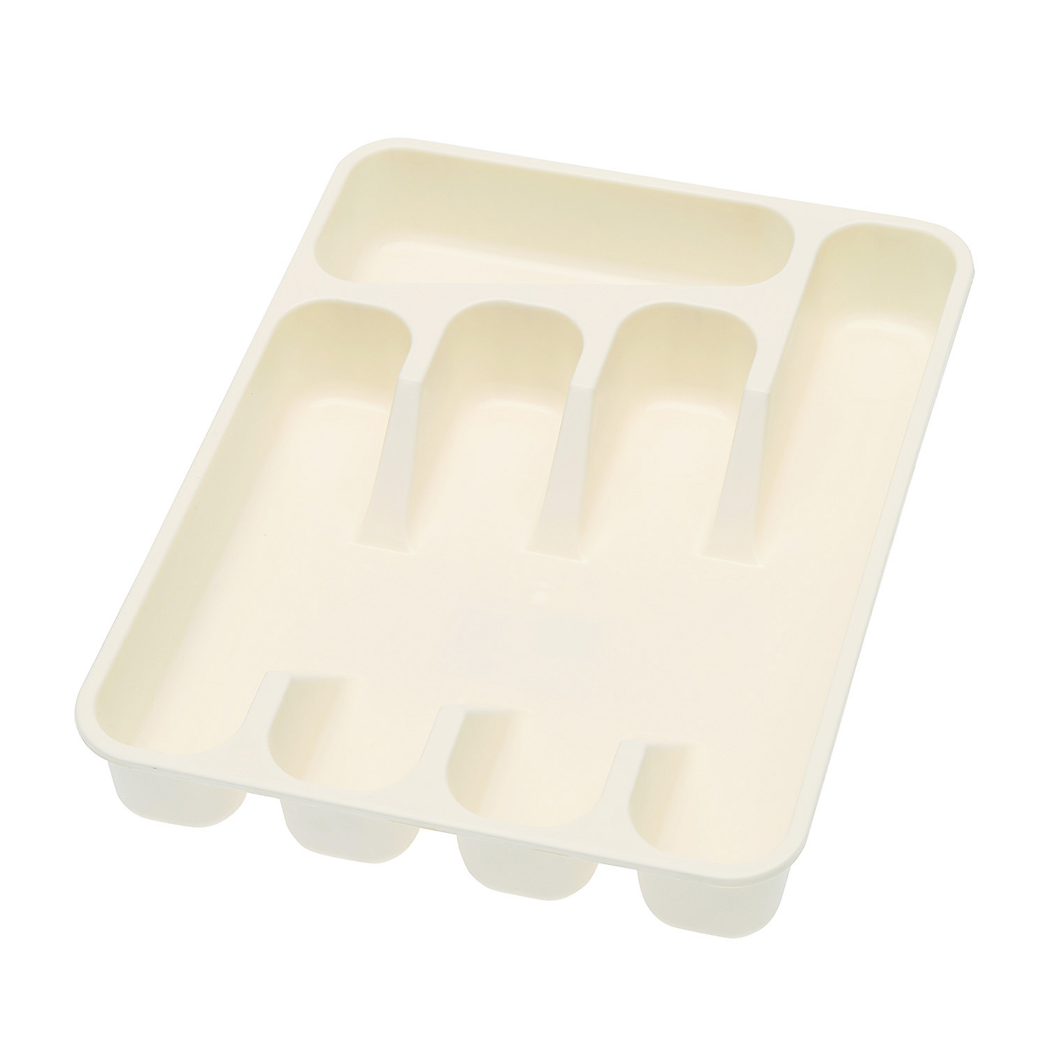 5-elementowy pojemnik na sztućce, kremowy