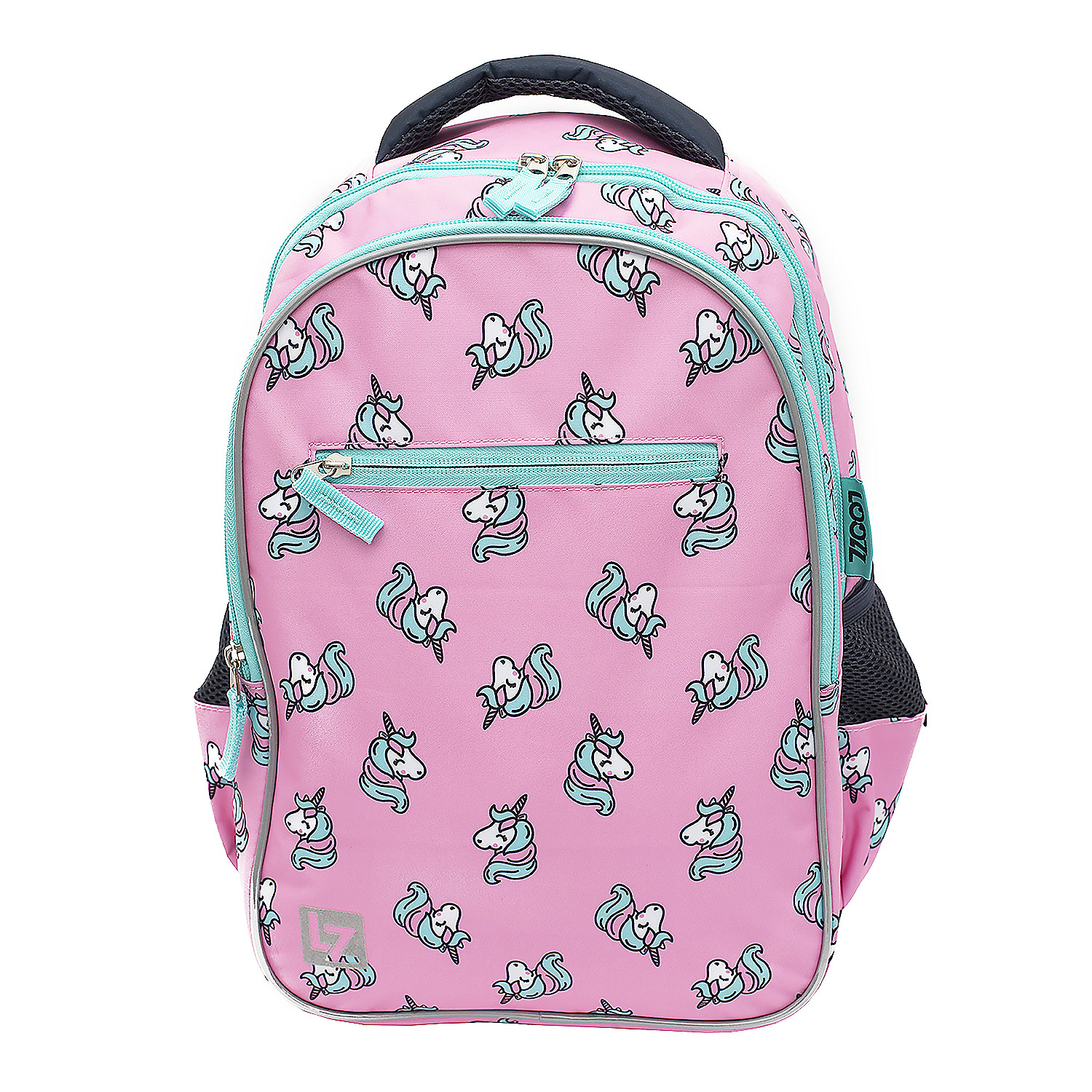 Plecak szkolny, wzór Unicorns, dwukomorowy, 1-3 klasa