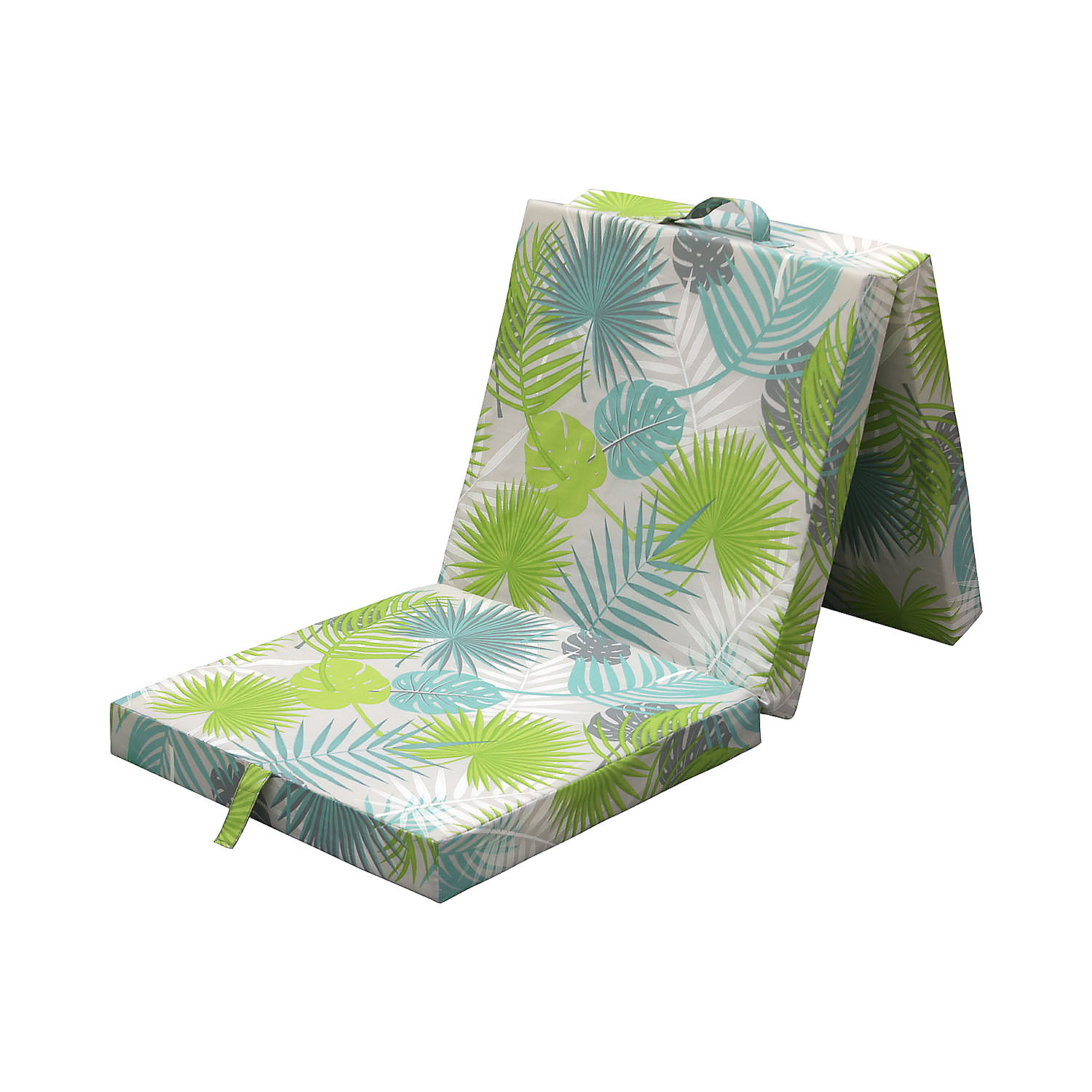 Materac składany Thommy, 190 x 63 x 8 cm, średnio twardy, liście