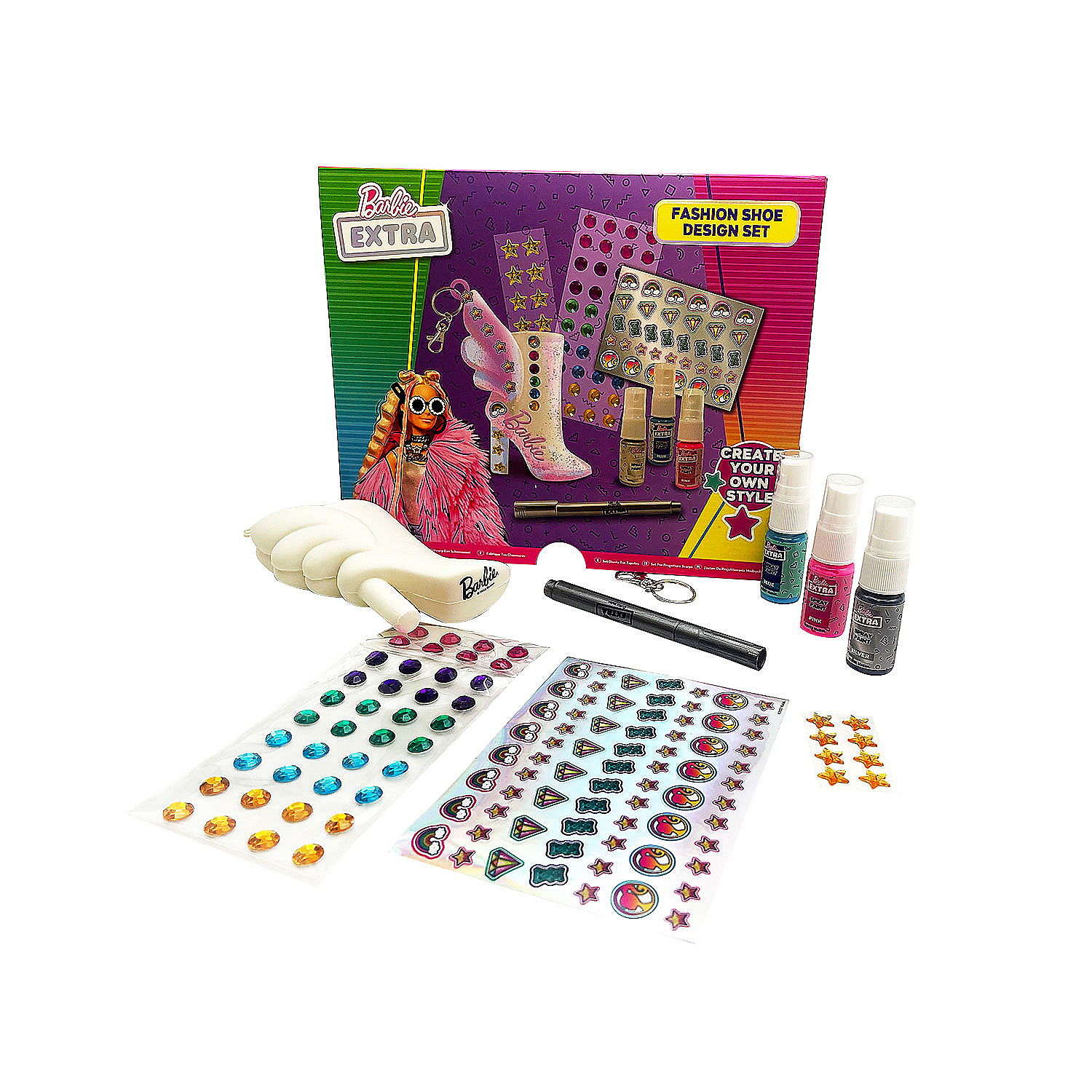 Zestaw kreatywny Barbie Extra, mini but breloczek