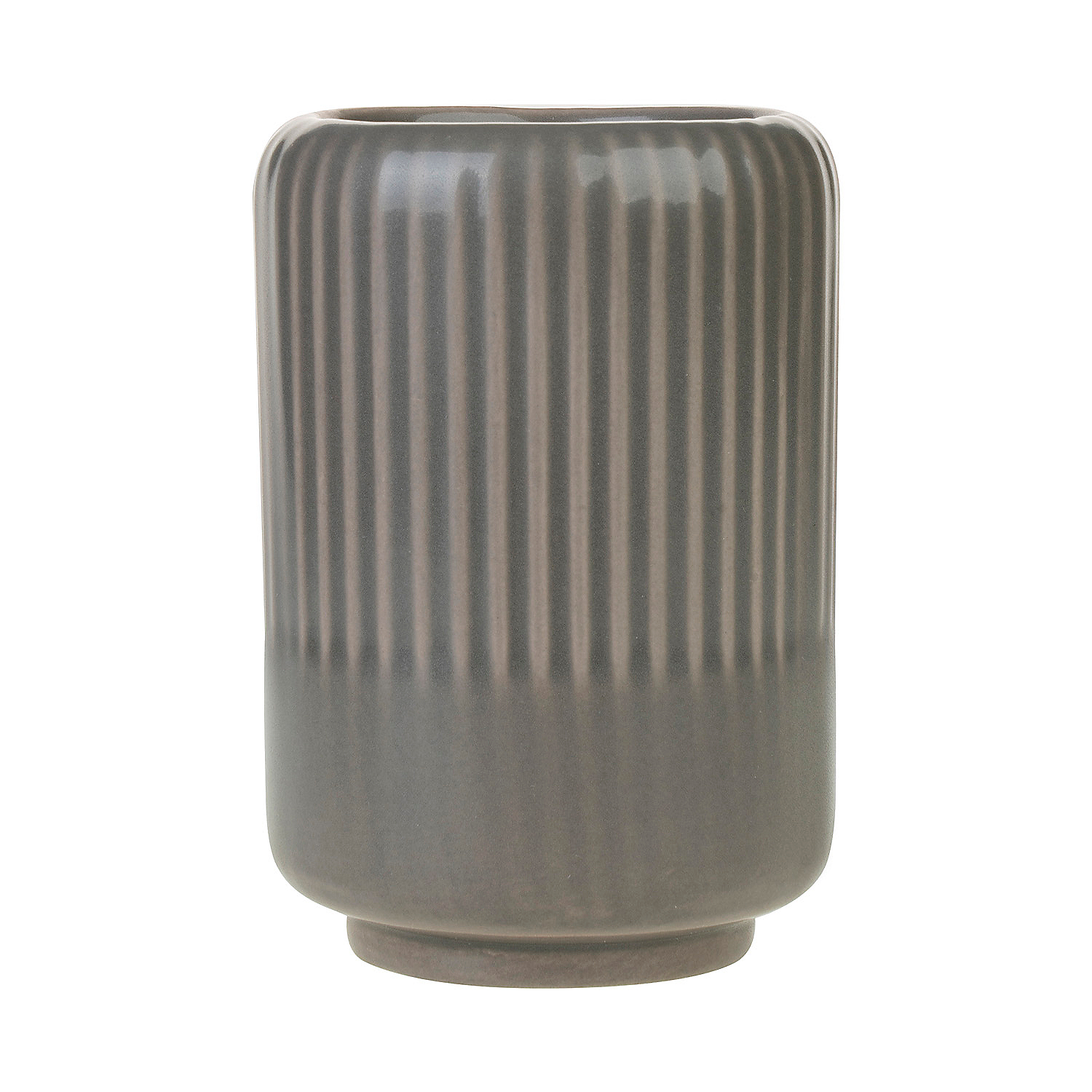 CERAMICZNY POJEMNIK NA SZCZOTECZKI, SZARY