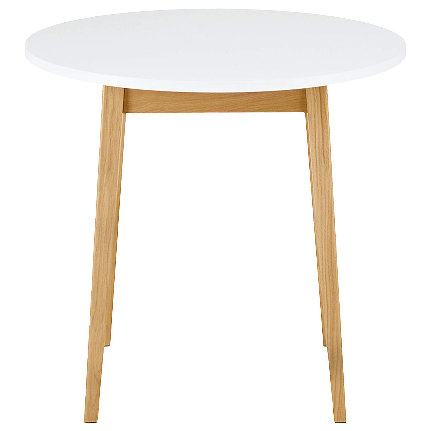 Stół okrągły Frisk, śr. 80 cm, biały