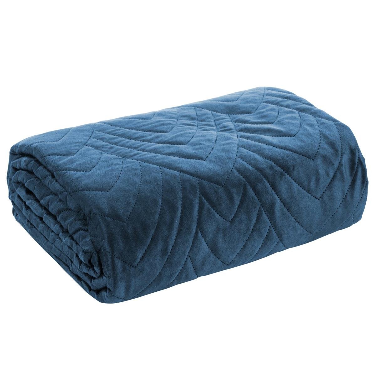 Narzuta 220x240 Pikowana Velvet Luiz6 Granat