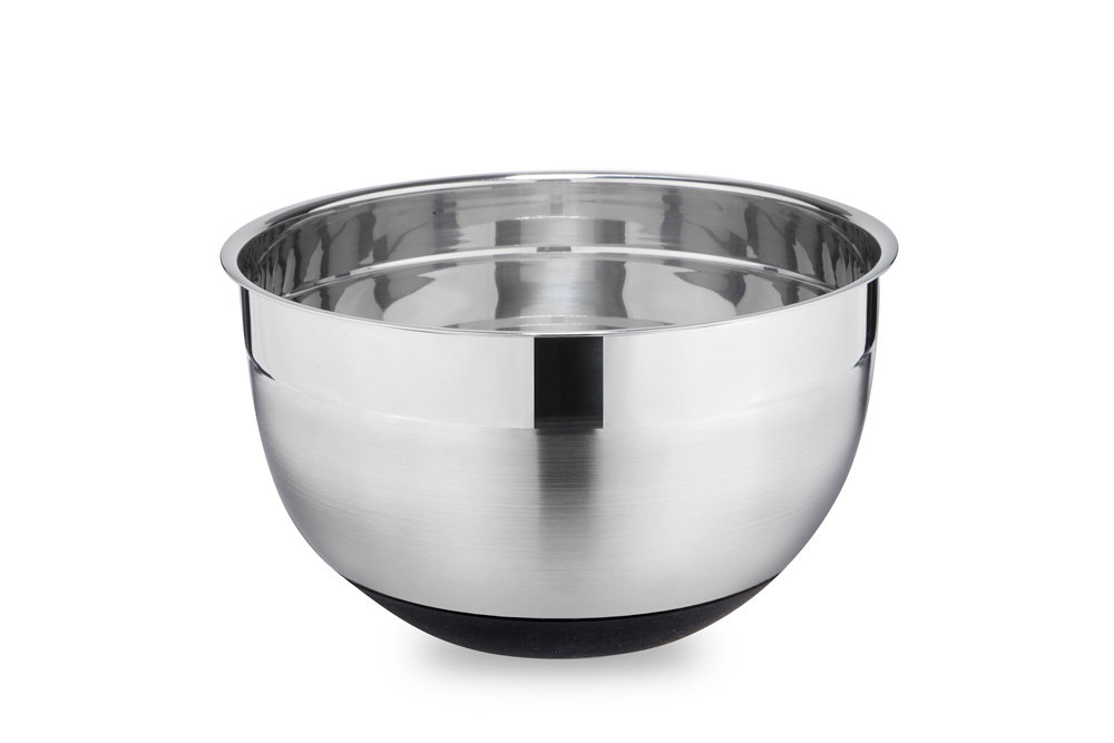 Miska ze stali nierdzewnej z silikonowym dnem 24 cm 5 l – WEIS