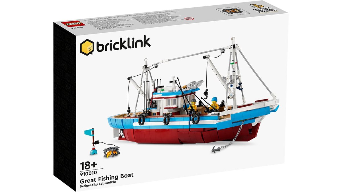 LEGO Bricklink Duży kuter rybacki 910010