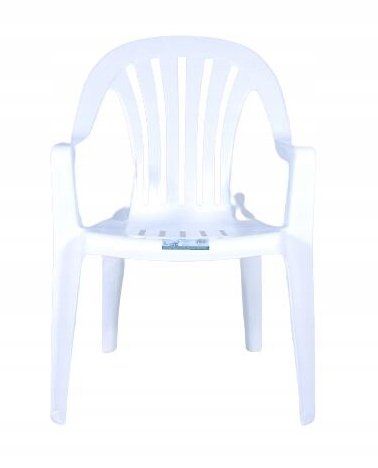 Krzesło ogrodowe plastikowe białe Rubin