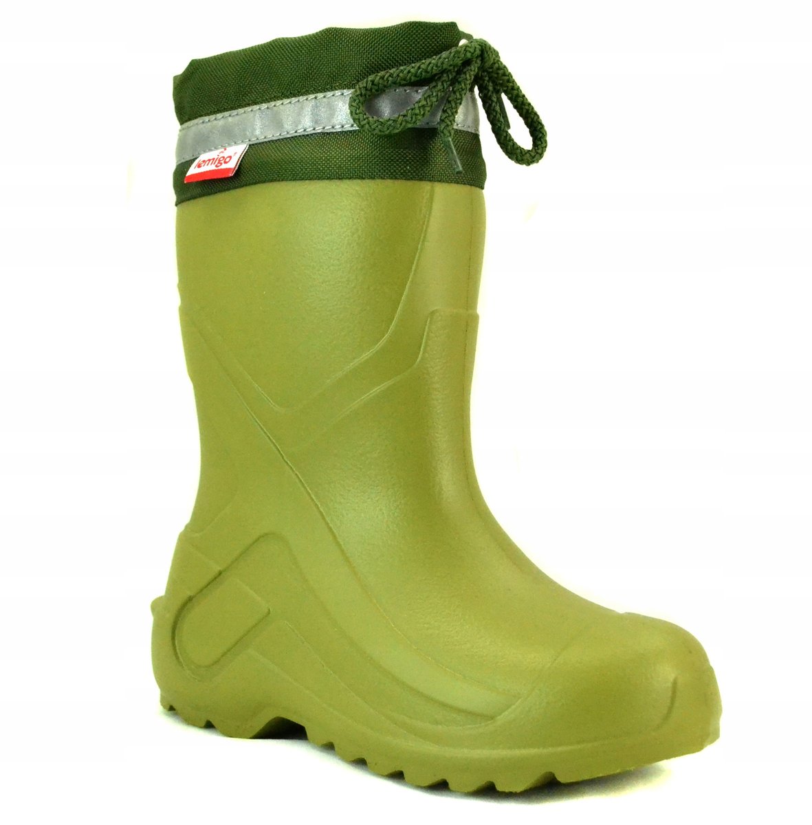 Kalosze dziecięce piankowe zielone roz. 24/25