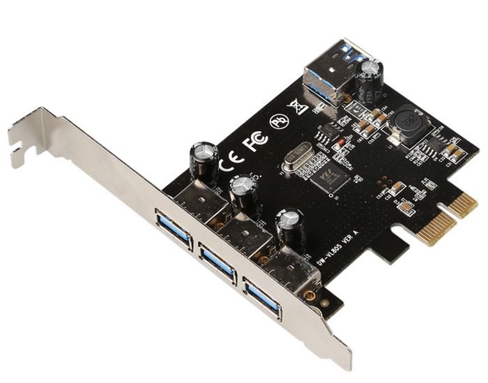 MicroConnect Kontroler  2x USB 3.0 PCIe MC-USB3.0-F2B2-V2