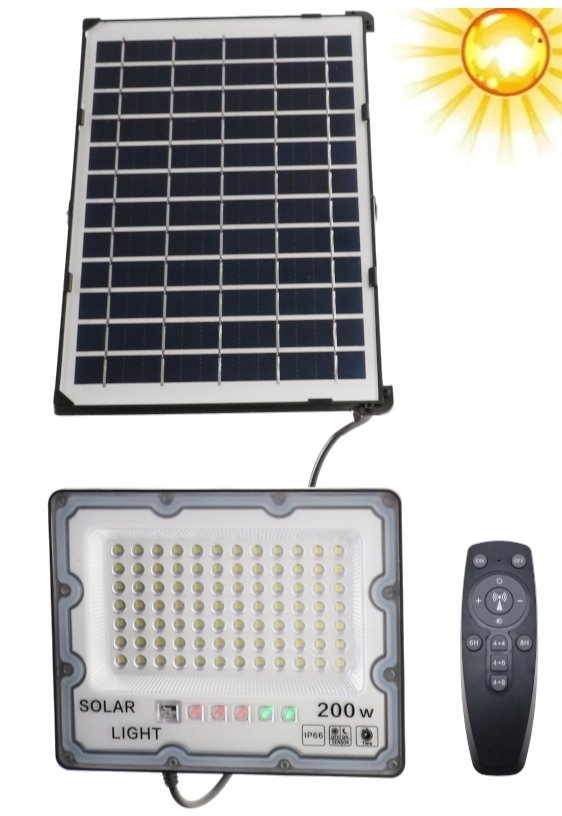 HALOGEN Lampa SOLARNA LED 200W Uliczna Pilot 1312