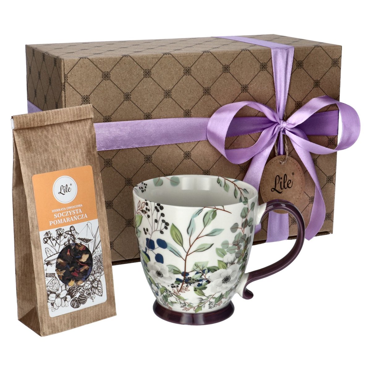 filiżanka herbata zestaw upominek dla niej