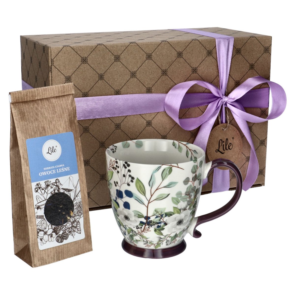 Filiżanka herbata owocowa zestaw upominek dla mamy
