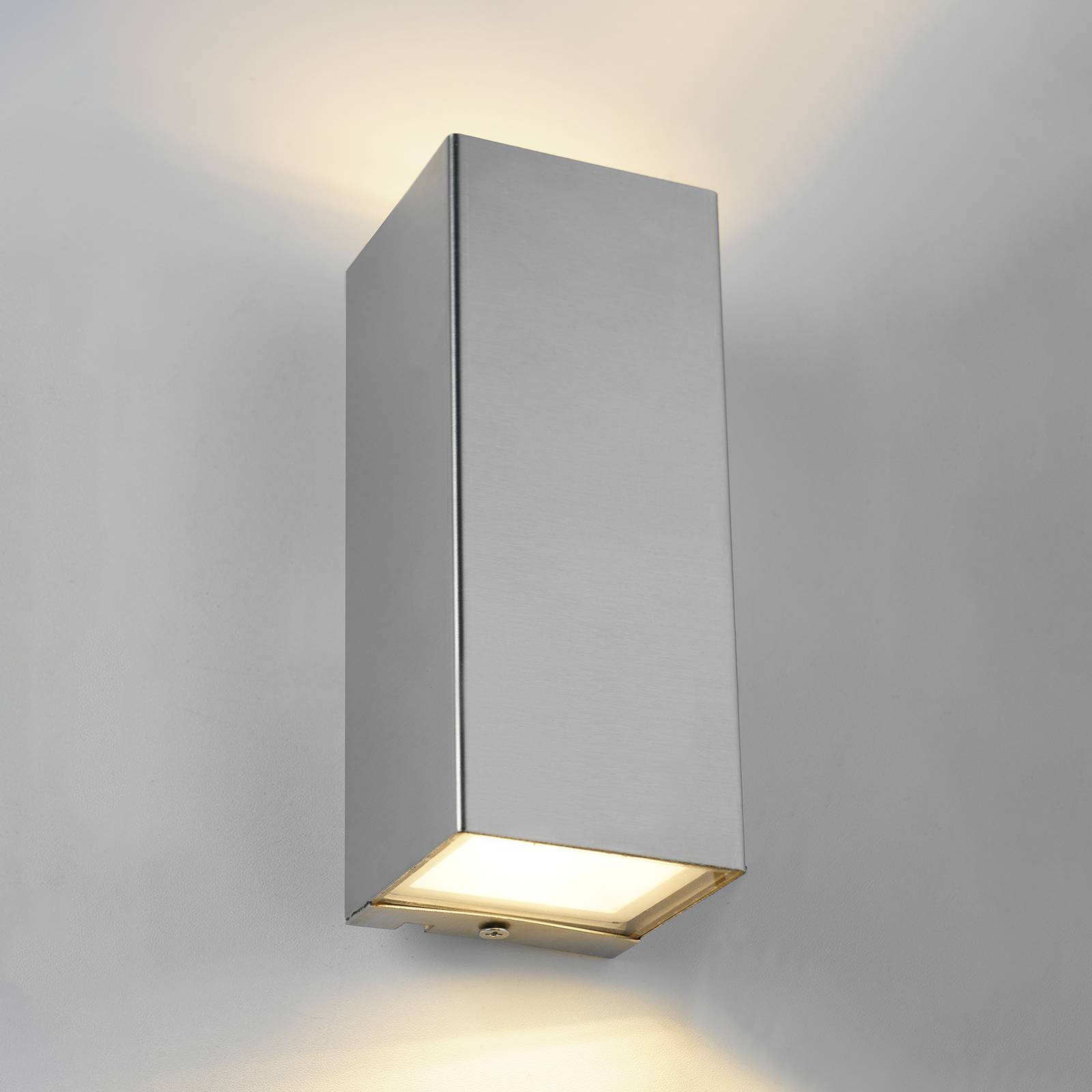 Eco-Light Kinkiet LED Luca, up-/downlight, stal nierdzewna