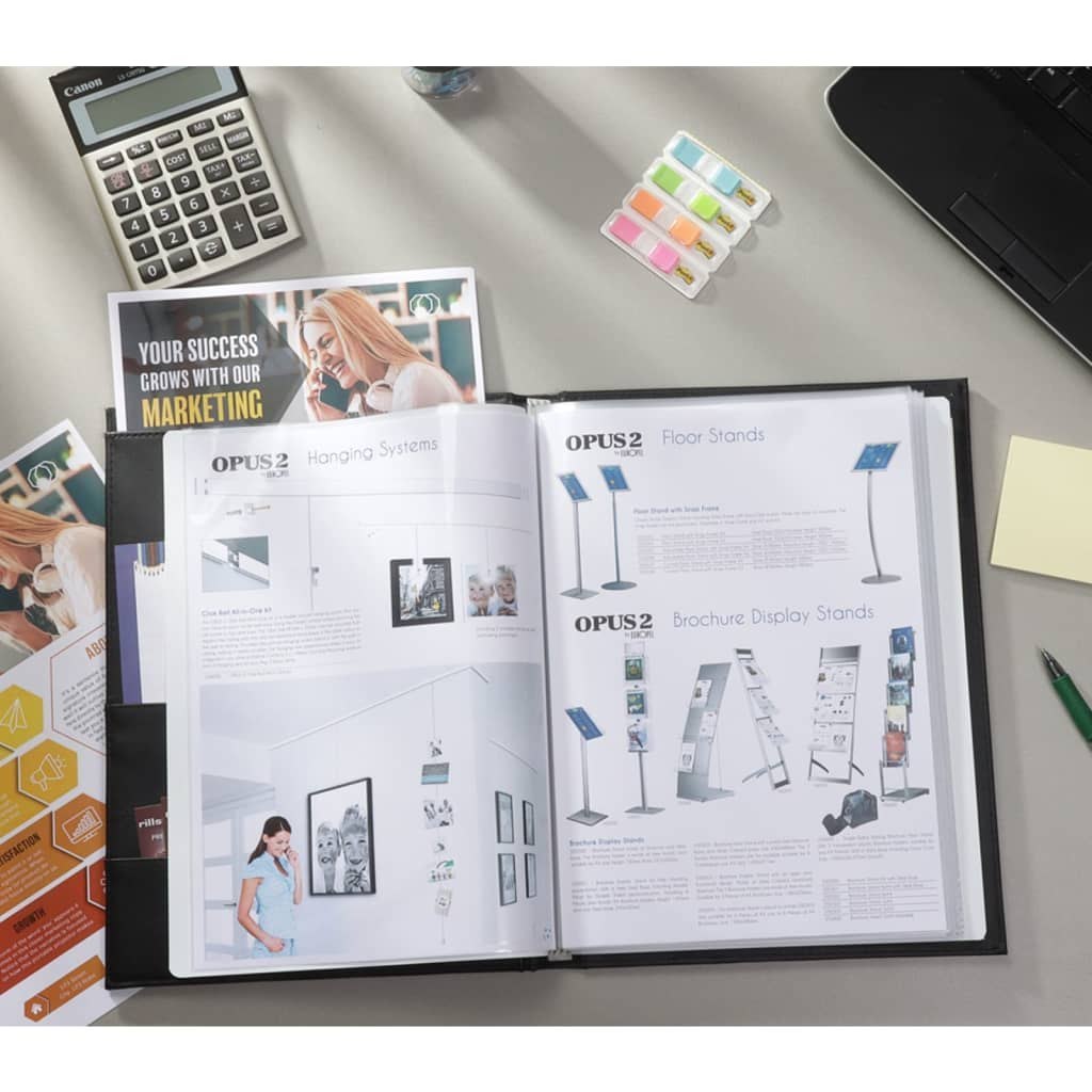 rillstab Album ofertowy Ambassador Luxe A4, 20 kieszeni, czarny