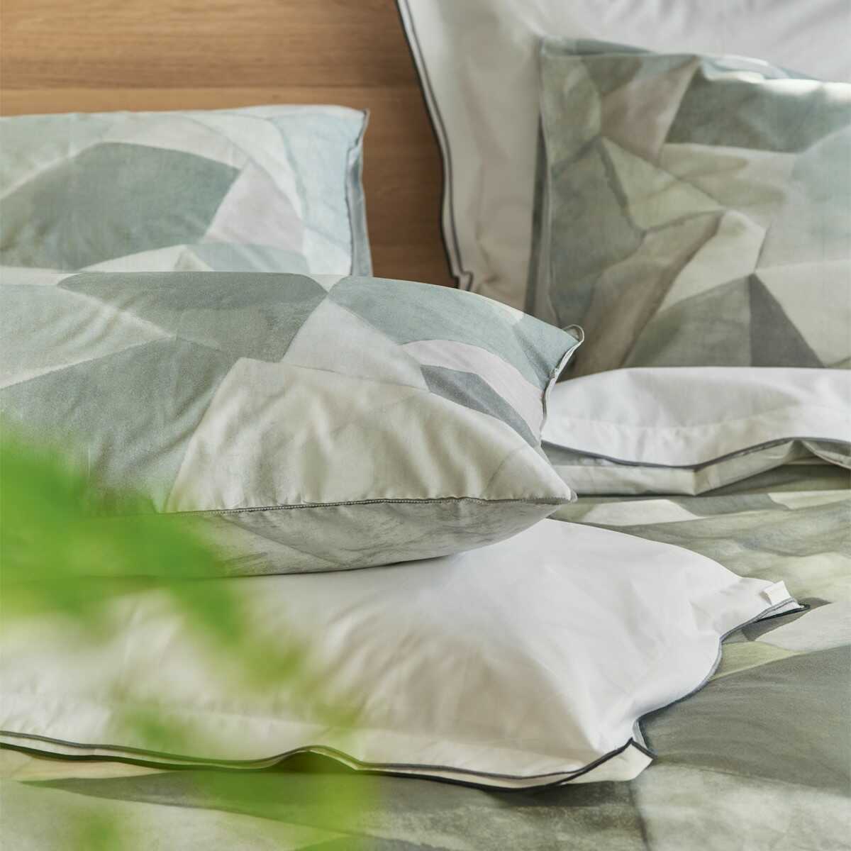 Designers Guild Poszewka perkalowa Geo Moderne Pewter