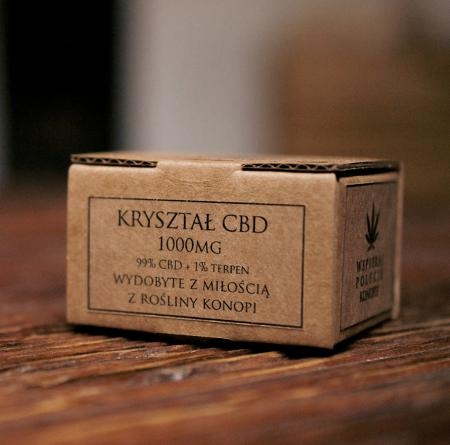 Kryształ CBD 99% 1000mg z terpenami - ekstrakt konopny