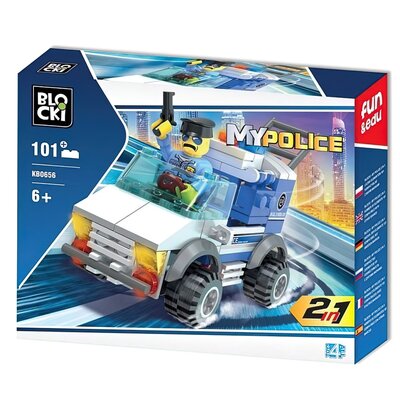 Klocki Blocki Policja 2w1 101 elementów Klocki Blocki