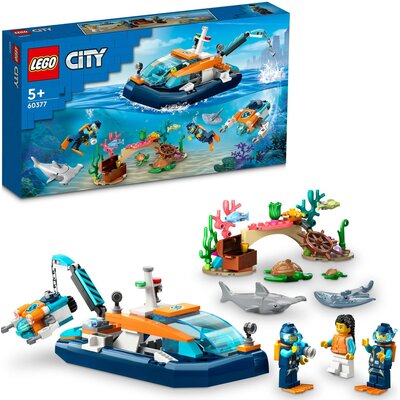 Lego CITY Łódź do nurkowania badacza 60377