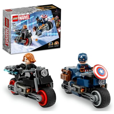 Lego MARVEL Motocykle Czarnej Wdowy i Kapitana Ameryki 76260