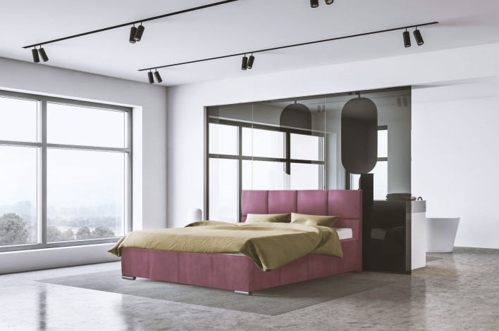 Łóżko tapicerowane 140x200 HARMONY / kolor do wyboru