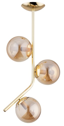 Alfa Lalen 62277 lampa wisząca zwis 3x40W E14 złota