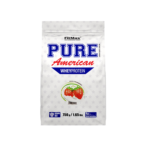 Zdjęcia - Odżywka białkowa FitMax Pure American - 750g - Wild Strawberry -  