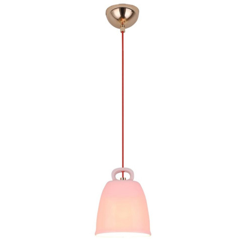 Różowa ceramiczna lampa wisząca - V012 S1-E23