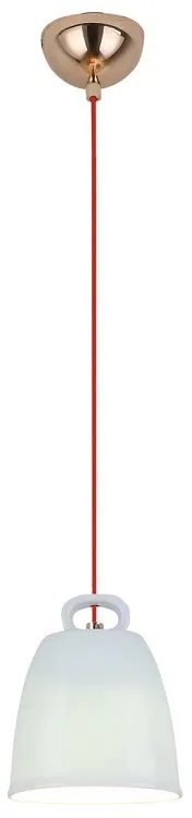 Niebieska lampa wisząca z ceramicznym kloszem - 5X V012 E1-Z15