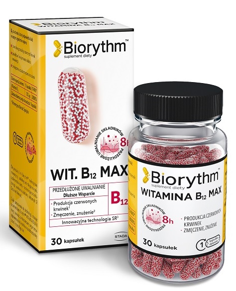 Biorythm Witamina B12 Max, 30kaps.