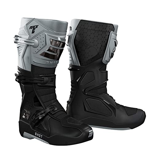 Shot Race 6 Buty motocrossowe (Black/Gray, 42)