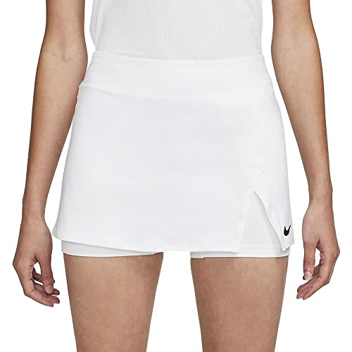 Nike Damska spódnica Nikecourt Dri-Fit Victory, biała/czarna, DH9779-100, L