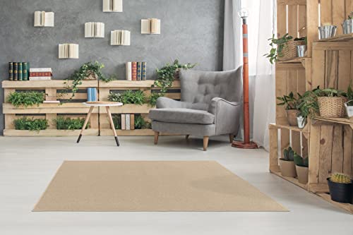 eCarpet Krótki Dywan Basenowy Modern Simply Easy Antialergiczny BLUES Collection - BEIGE - CREAM 120cm x 170cm