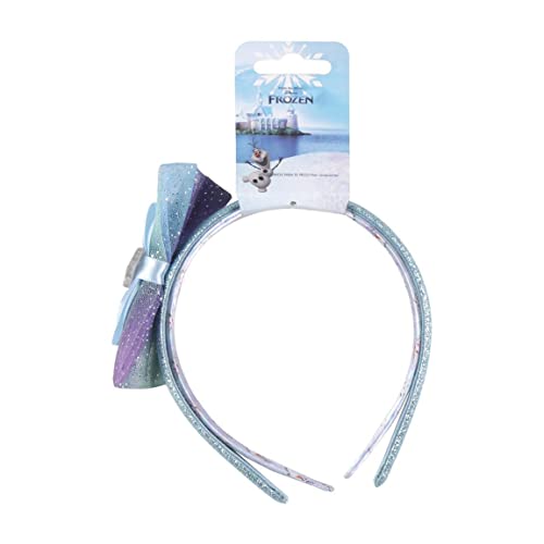 2 szt. opasek do włosów z zamrożonego koloru niebieskiego i fioletowego - wykonane z wytrzymałych materiałów - w zestawie pętla z boku z nadrukiem Elsa - oryginalny produkt Zaprojektowany w Hiszpanii