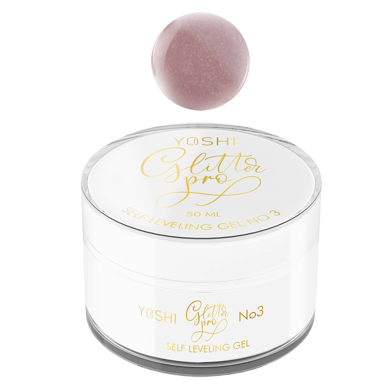Yoshi - ŻEL BUDUJĄCY Samopoziomujący Glitter Pro No 3 15 ml