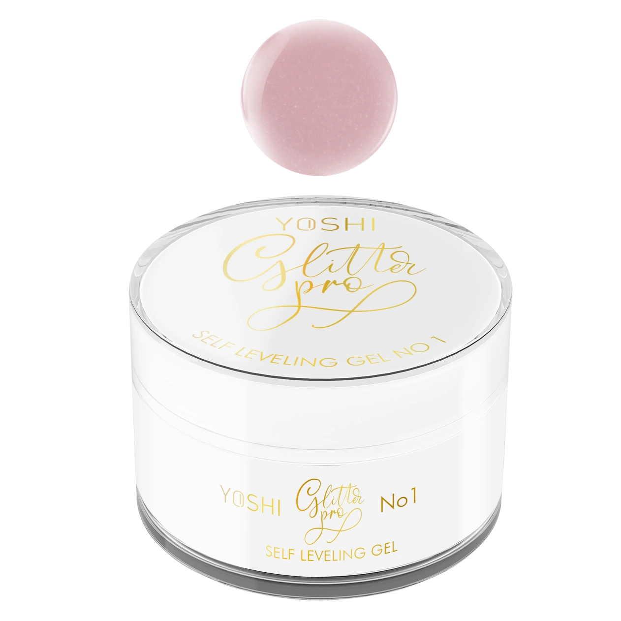 Yoshi - ŻEL BUDUJĄCY Samopoziomujący Glitter Pro No 1 15 ml