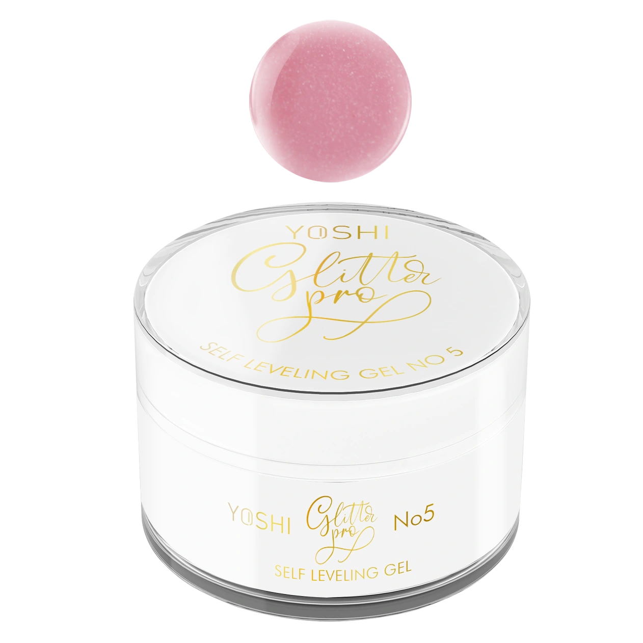 Yoshi - ŻEL BUDUJĄCY Samopoziomujący Glitter Pro No 5 50 ml